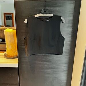 French Connection Black Crop Top